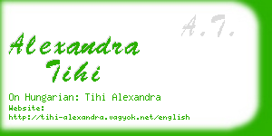 alexandra tihi business card